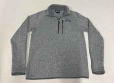 Patagonia Better Sweater 1/4-Zip Grey Size Mens S Pullover Jumper KE13