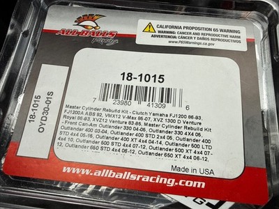 All Balls - 18-1015 - Master Cylinder Rebuild Kit for sale online