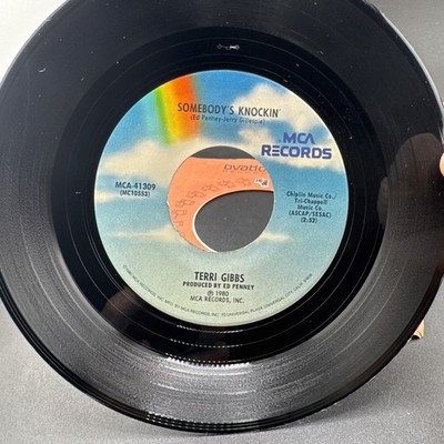 Terri Gibbs 45 RPM - Somebody's Knockin' / Some Days It Rains All - MCA 1980 EX