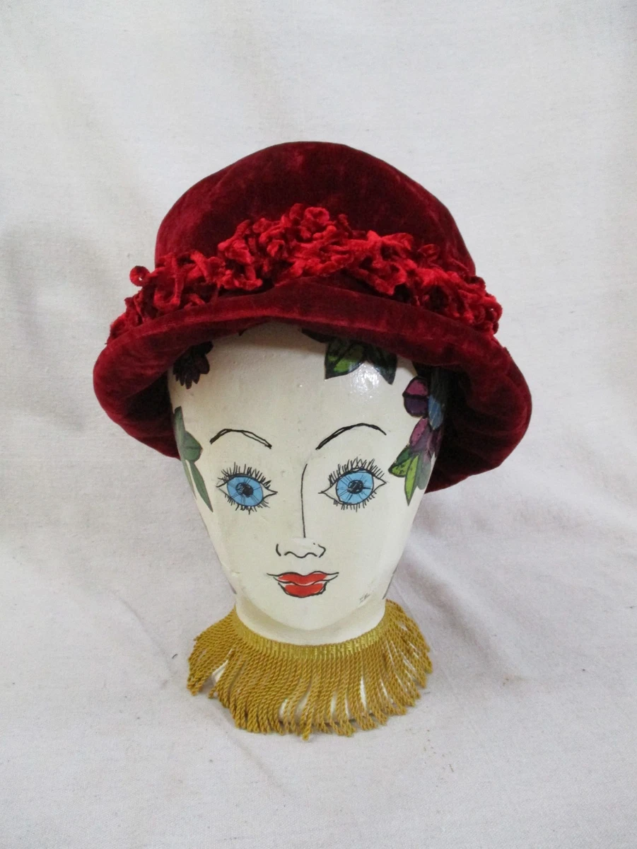 Cloche Red Vintage Hats for Women for sale | eBay display picture 1