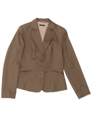 Sisley Damen Blazer Jacke 2 Knöpfe UK 8 Small Grau AO19