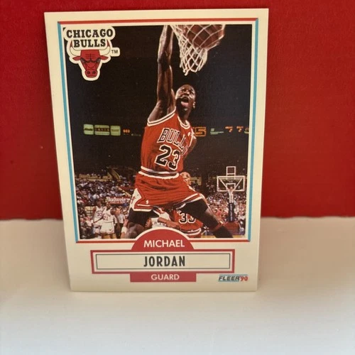 Fleer 1990 Fleer Michael Jordan Chicago Bulls Basketball Base Set Card #26