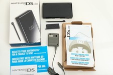 Nintendo DS Lite USG-001 Onyx Black Console w/ nice box ALL OEM matching serial
