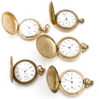 1900 to 1913 Elgin Illinois G320 Model 2 0s 7j Pocket Watch Lot of 5 #WB5117-5 — photo 1