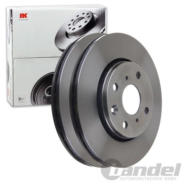 2X NK Bremsscheiben 247Mm BelÜFtet Vorne Passend FÜR CitroËN C1 Peugeot 107 108-image
