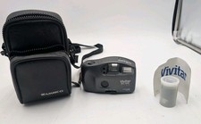 Vivitar Big View BV30 35mm Point Shoot Film Camera w/ Black Ambico Case