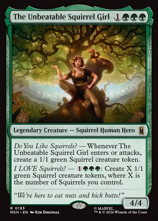 MTG The Unbeatable Squirrel Girl (193/522) Marvel Super Heroes LP