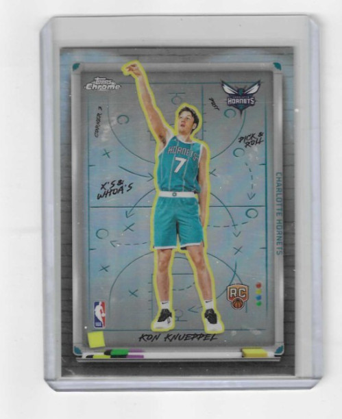 Kon Knueppel 2025 Topps Chrome X's & Whoa's Refractor RC