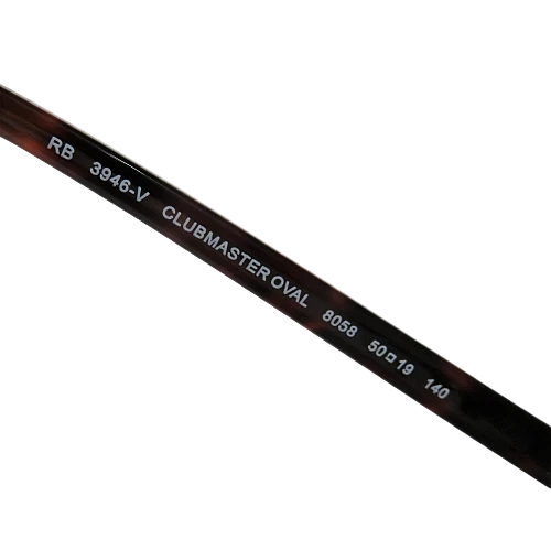 New Ray Ban CLUBMASTER OVAL Eyeglasses RB3946V 8058 Tortoise G 50 19 140