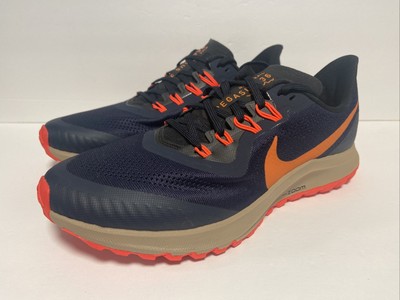Mens Nike Air Zoom Pegasus 36 Trail Shoes Size 8 (AR5677 403) Obsidian /  Magma | eBay