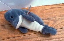 TY Beanie Baby Echo Dolphin Plush Stuffed Animal Vintage Retired NWT