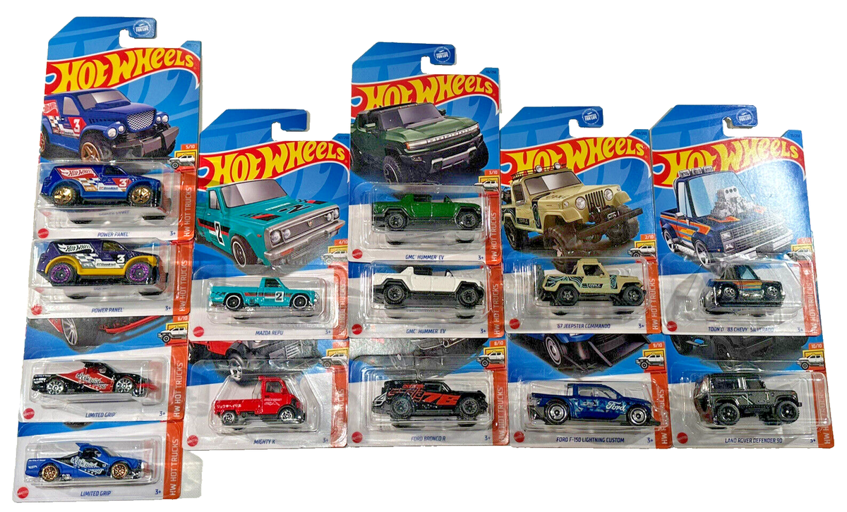 2023 🔥Hot Wheels 🛞 Complete Set, Hot Trucks, 13 Trucks, 3 color
