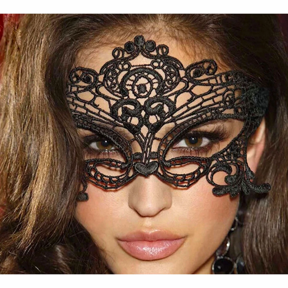 Quality Cotton Lace Mask Masquerade Costume Party Fancy Dress FAST OZ SELLER   - Image 3 of 4