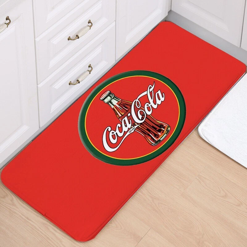 Coke Coca Cola Rug Mat Floor Door Home Flannel entrance carpet