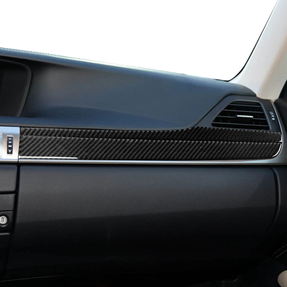 Real Carbon Fiber Co-pilot Dashboard Panel Cover Trim For Lexus GS GS350 2012-20 — 第 3/4 张图片