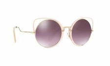 Authentic Miu Miu Sunglasses SMU51T 4UD-085 Pale Gold Frames 54MM ST 