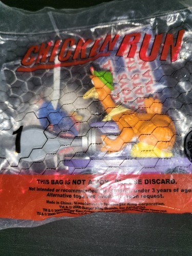 2000 Burger King CHICKEN RUN #1 Ginger's Eggstreme Escape Y2K Unopen Package - Picture 9 of 9