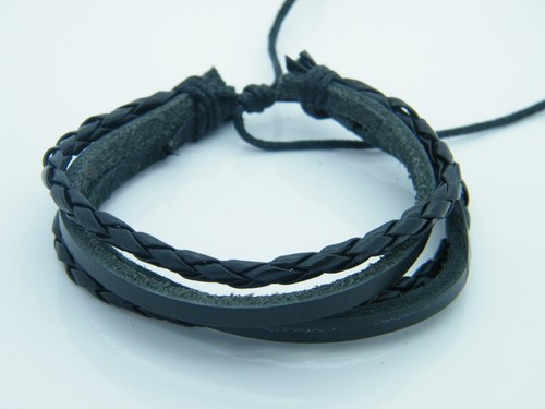 PULSERA BRAZALETE BRAZALETE BRAZALETE ENVOLVENTE CUERO HOMBRE MUJER MUCHOS DISEÑOS - Imagen 6 de 40