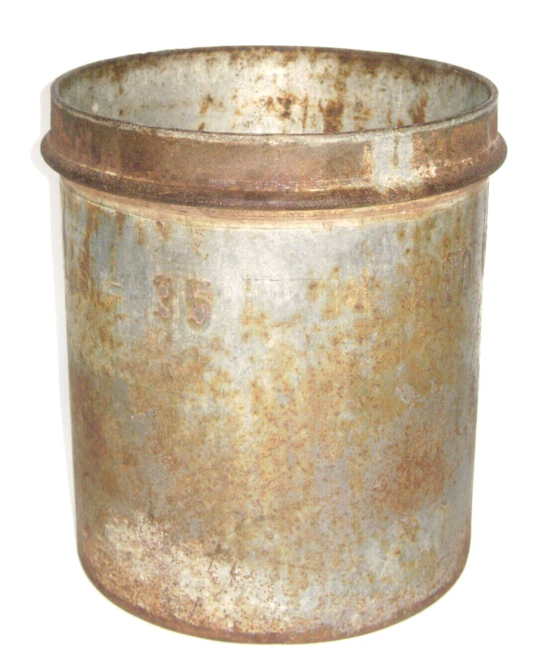 1930's Heavy Metal 10 Qt. Ice Cream Can Bucket Pail Arnold Ice Cream Co. - Image 3 of 4