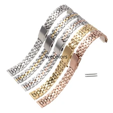 Ladies Stainless Steel Watch Band Bracelet Strap Clasp Replacement 10/12/14-20mm