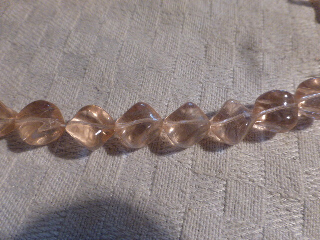 Lot De 300 Perles Vintage En Verre Marron - Formes Variées (pampille, Cube, Ovale) - Occasion