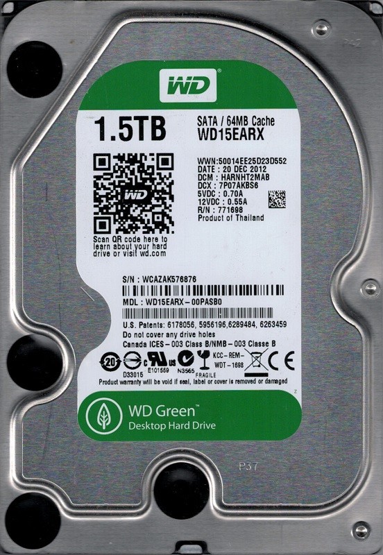 WD15EARX-00PASB0 DCM: HARNHT2MAB WCAZA Western Digital 1.5TB | eBay
