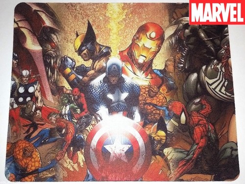 MARVEL COMICS PRONTO!! Mouse pad ottico antiscivolo per computer 9 x 7 pollici - Foto 1 di 6