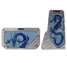 2 Pcs Blue Dragon Automatic Car/Suv Gas Brake Foot Pedal Pads Covers Non Slip