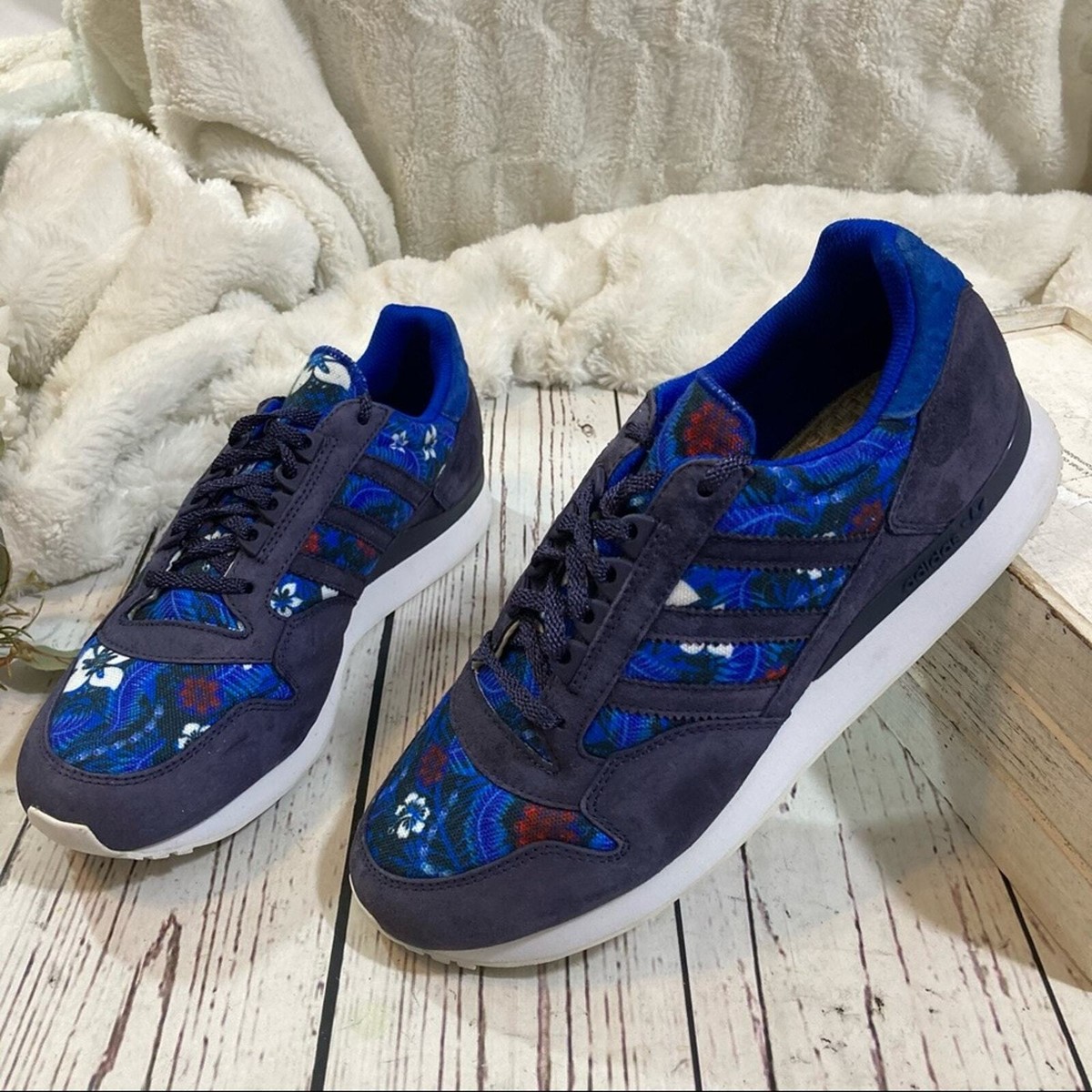 Adidas ZX 500 Hawaiian tropical suede sneakers Rare men size Adidas ZX 500 Hawaiian tropical suede sneakers Rare men size