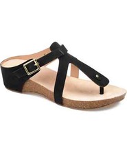 Journee Collection Women's Navara Sandal Black Size 9