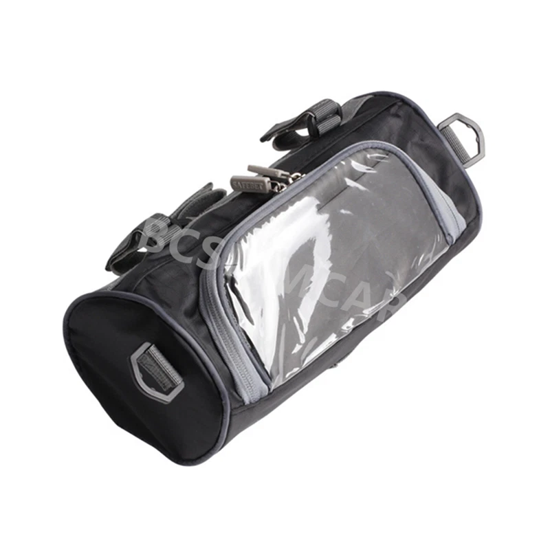 Handlebar Storage Bag Motorcycle Front Fork Pouch Cell Phone Pocket Waterproof - Image 2 of 4