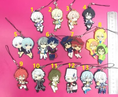 Idolish7 Trigger Re:vale Rubber Strap Charm Keychain Keyring Momo Riku Tenn Yuki