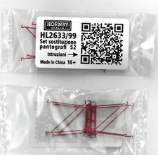 HL2633/99 Lima Expert coppia pantografi FS 52 per E 646 (HL2633) senza basetta