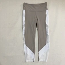 Athleta Womens Beige Light Wash High Rise Exhale Qual Capri Legging Size XS