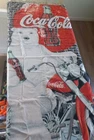 Vintage 2000 Coca Cola Beach Towel- Polar Bear On Harley Davidson 54”x27” Rare