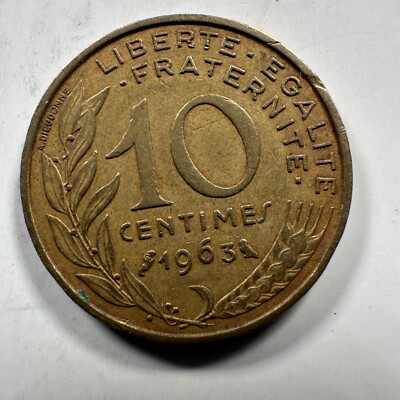 FRANCE 10 CENTIMES 1963 | eBay