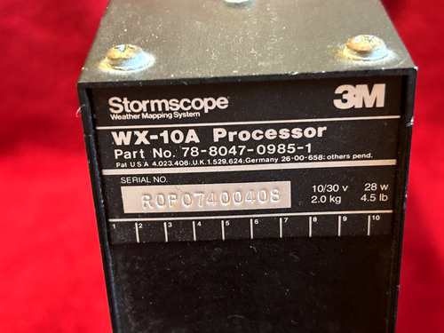 3M WX 10A STORMSCOPEPROCESSOR P/N 78-8047-0985-1 - Picture 2 of 7