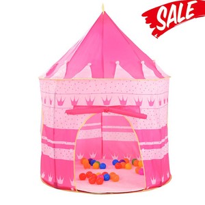pink princess castle tent