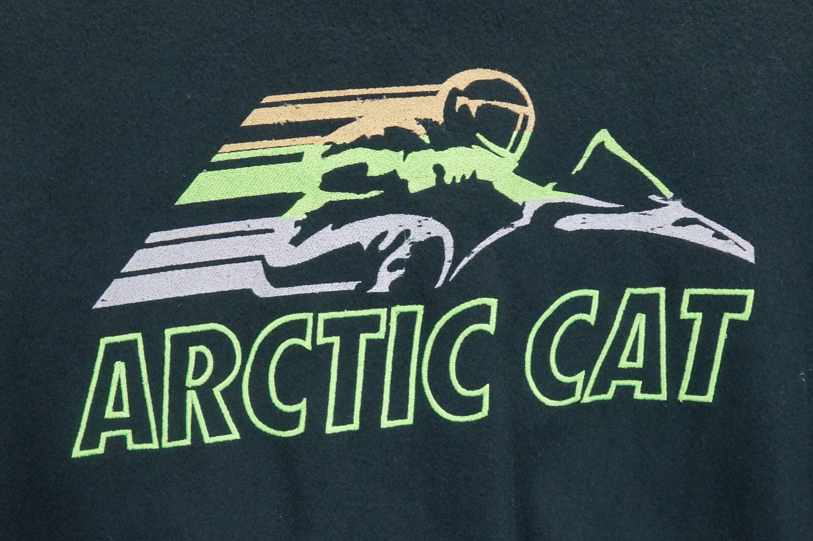 Vintage Arctic Cat Wear Bounty Hunter Wool Varsity Snowmobile Jacket