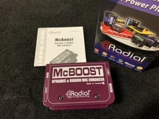 Radial Engineering McBoost Mic Signal Booster for Dynamic & Ribbon Microphones!