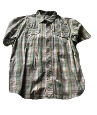 Parish Size 3XL 119972 Shirt Plaid Renegades And Rebels Cotton Pocket #805