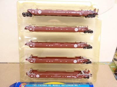 Athearn HO scale 91112, Well Car 5 unit set, BNSF 240476