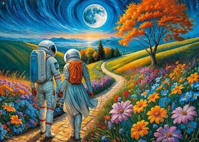 Puzzle (1000 T.) Kosmische Liebe (CherryPazzi) NEU/OVP