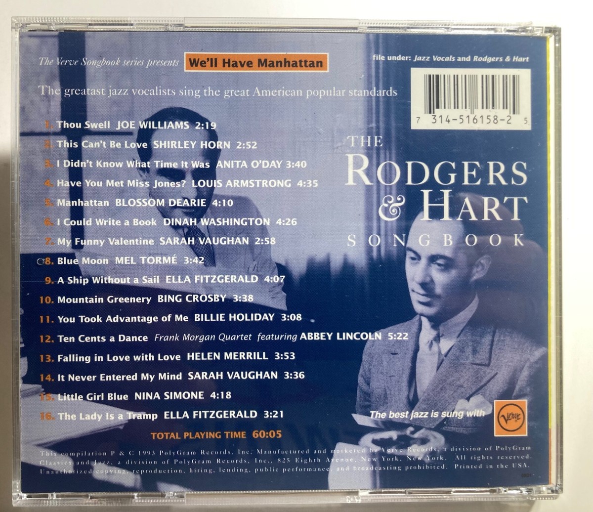 Rodgers &amp; Hart Songbook［カセット］ Various Artists, Rodgers & Hart - The Complete Rodgers