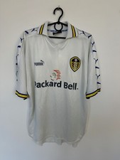 LEEDS UNITED 1998/2000 HOME FOOTBALL SHIRT PUMA VINTAGE JERSEY SIZE M