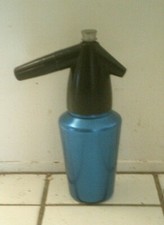 Vintage Soda King Kidde Model 7 Seltzer Water Dispenser Bottle, Blue Base