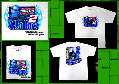 NASCAR T-SHIRT #2 ''RUSTY WALLACE'' MILLER LITE - 9 Wins BRISTOL Last Call  NEU