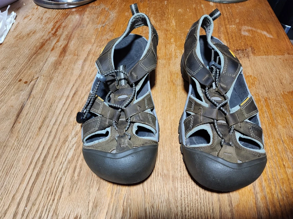 Keen Venice H2 Brown Leather Hiking Sandals Women's Size US 8 Outdoor Closed Toe - Image 2 of 4