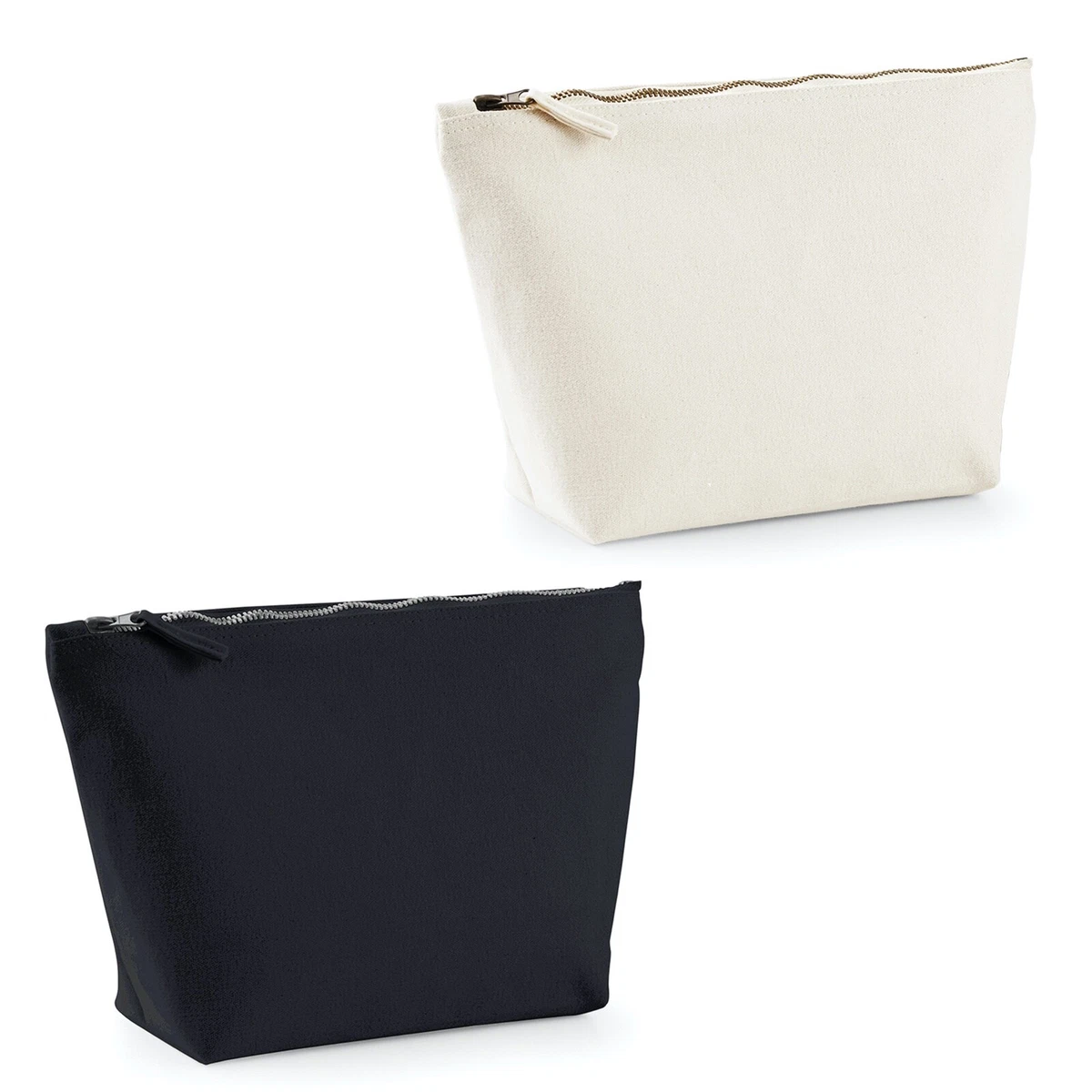Westford Mill WM540 Canvas accessory bag makeup pencil case plain RALAWISE