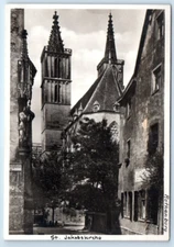 RPPC Rothenburg - St. Jakobskirche GERMANY 4x6 Postcard